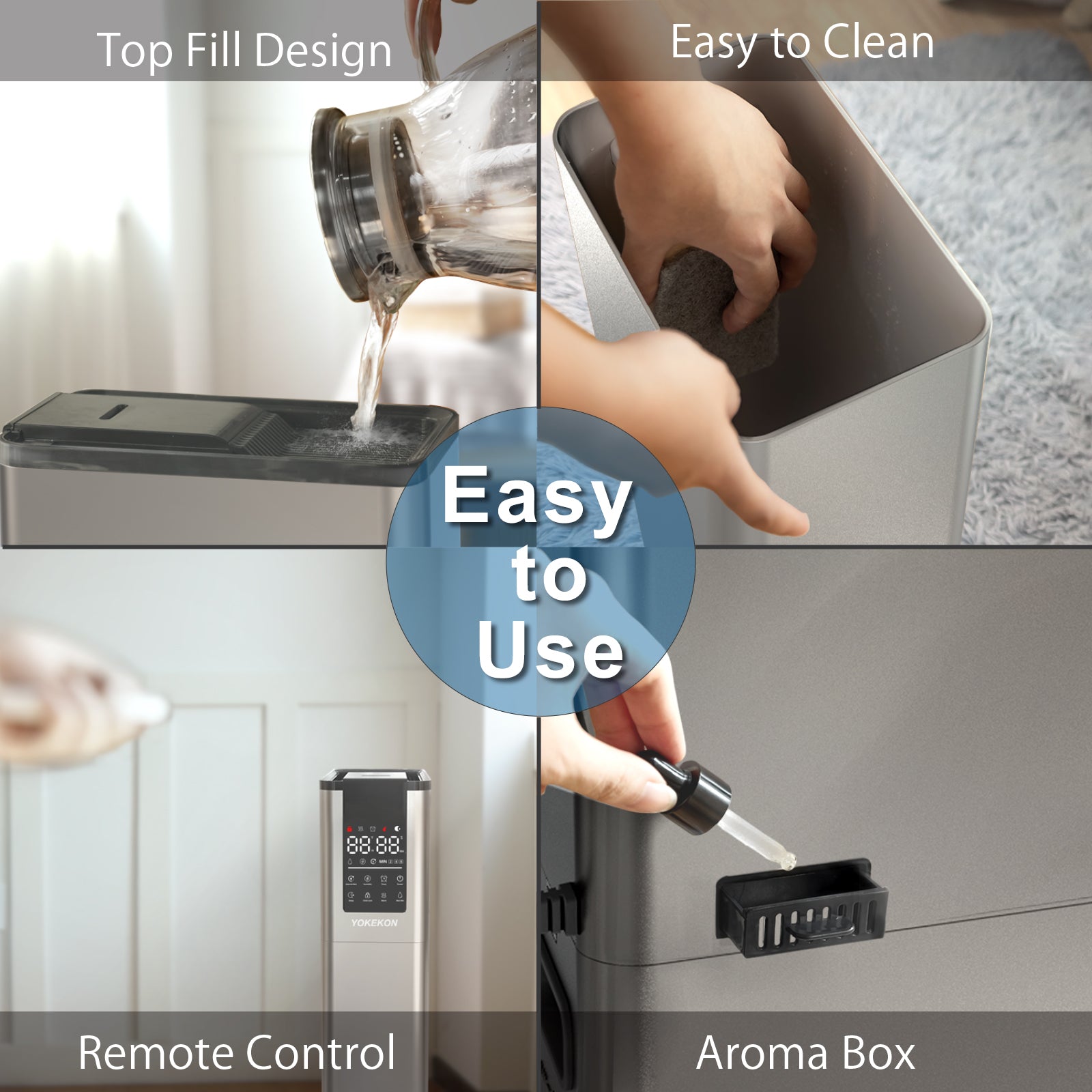 Humidifier Large Room, Warm and Cool Humidifiers for Bedroom, 3.4Gal Humidifiers for Home 1000 sq ft - Image 6