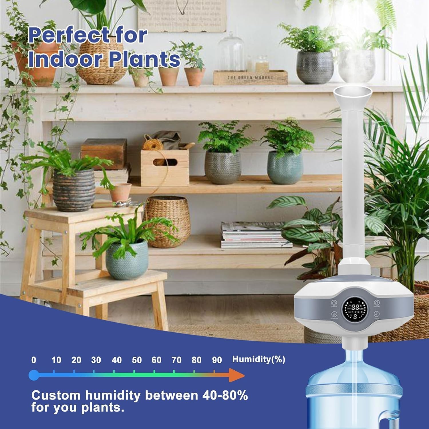 Humidifiers for large room 1000 sq.ft. Large Humidifier 800ml/h Output for Large Room - Image 3