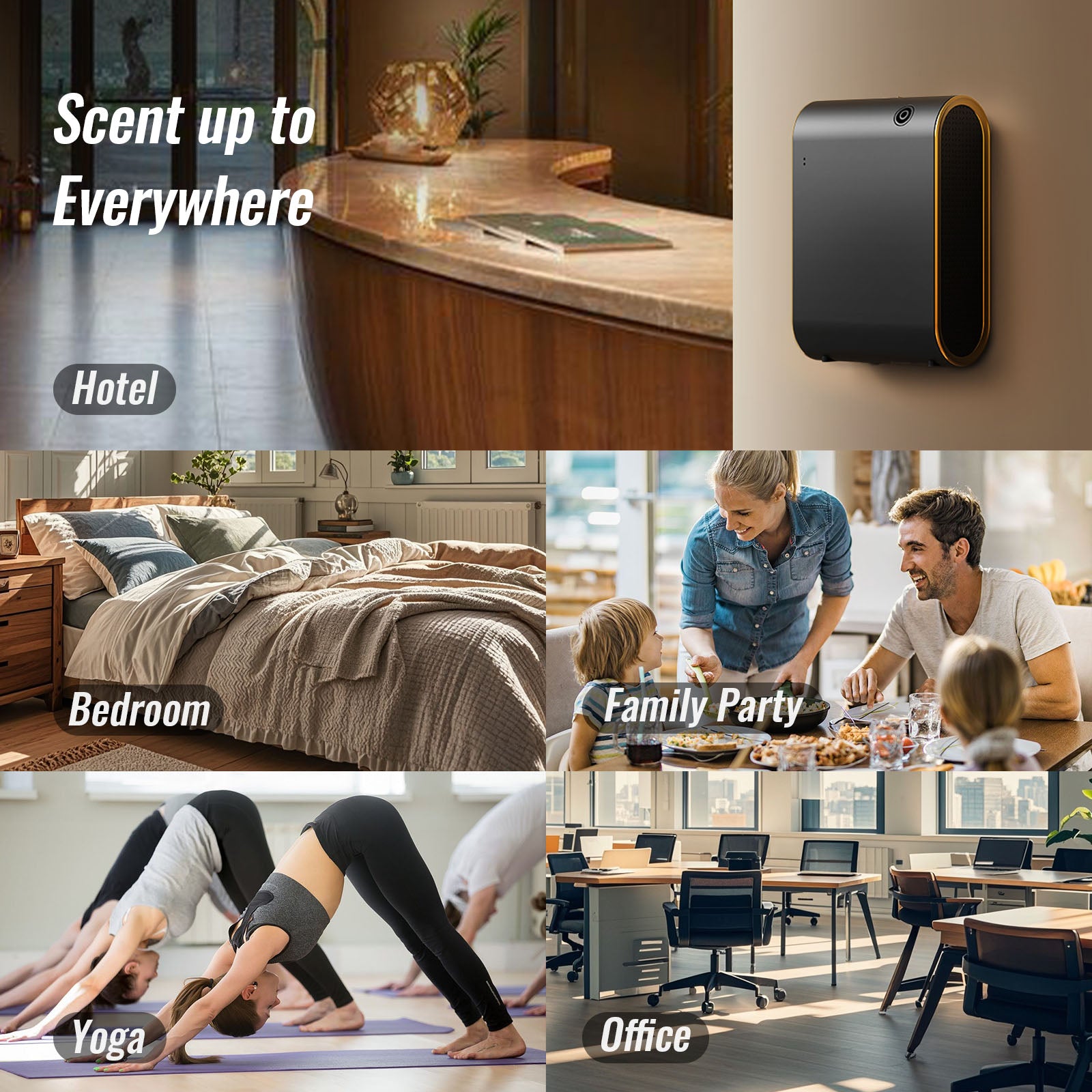 Smart Scent Air Machine for Home, Bluetooth Waterless Essential Oil Diffuser with Cold Air Tech 350ML, 1500 sq. ft - Image 7